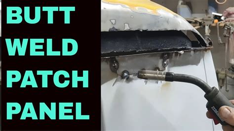 welding a patch in sheet metal|welding in patch panels.